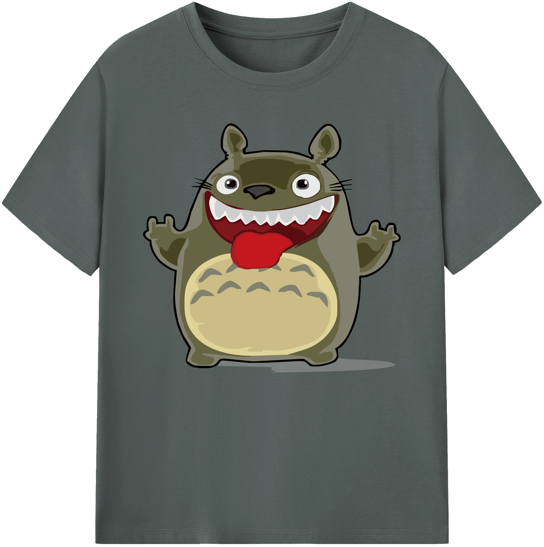 （画像用） となりのトトロ 草壁メイ 草壁サツキ My Neighbor Totoro Satsuki Kusakabe Mei Kusakabe 綿100％ メンズ半袖Tシャツ｜肌触りやわらか＆通気性